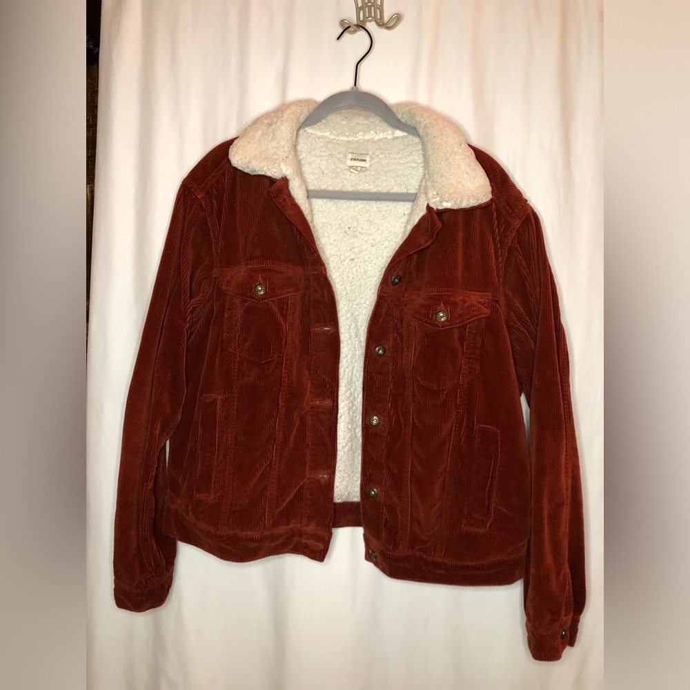 Sneak Peek Sherpa-Lined Corduroy Jaxket